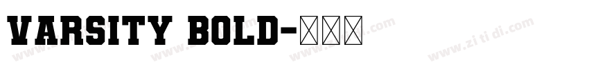 Varsity Bold字体转换